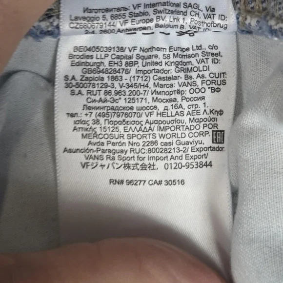 Vans Rowan Jeans Mens Blue Loose Fit Straight Double Knee Skater Y2K Fits 29x30 - Picture 16 of 16